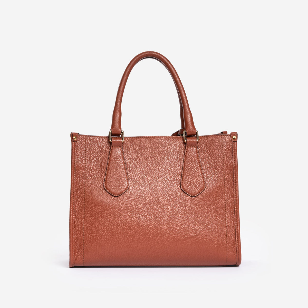 FARENELLA Viola S · Bolso tote de piel · Teja