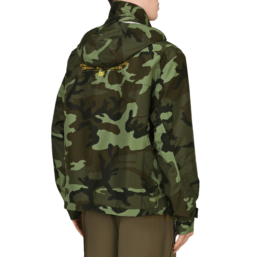 Dolce & Gabbana Men's Camouflage Rain Jacket