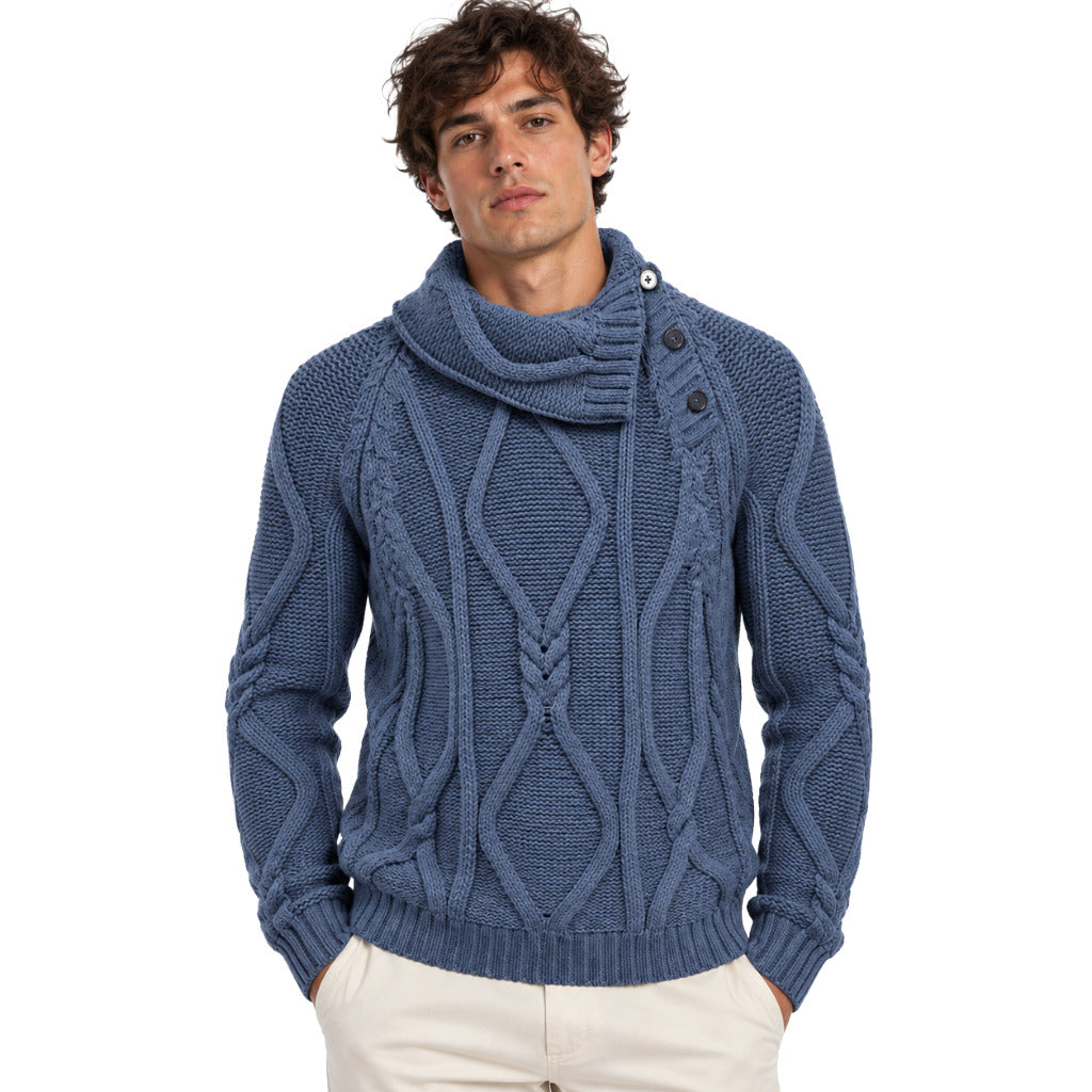 Dolce & Gabbana · Jersey de algodón azul para hombre