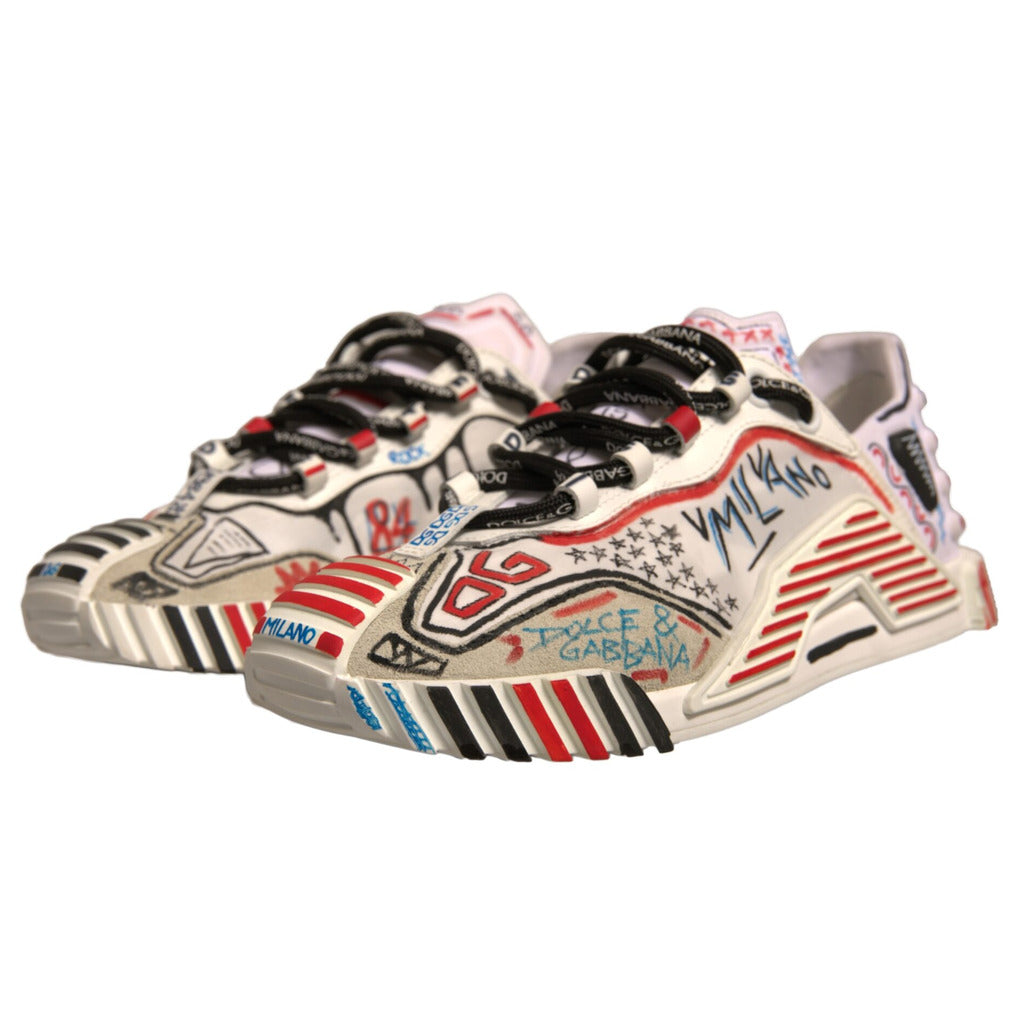 Dolce & Gabbana · Weiße Graffiti Milano Sneaker