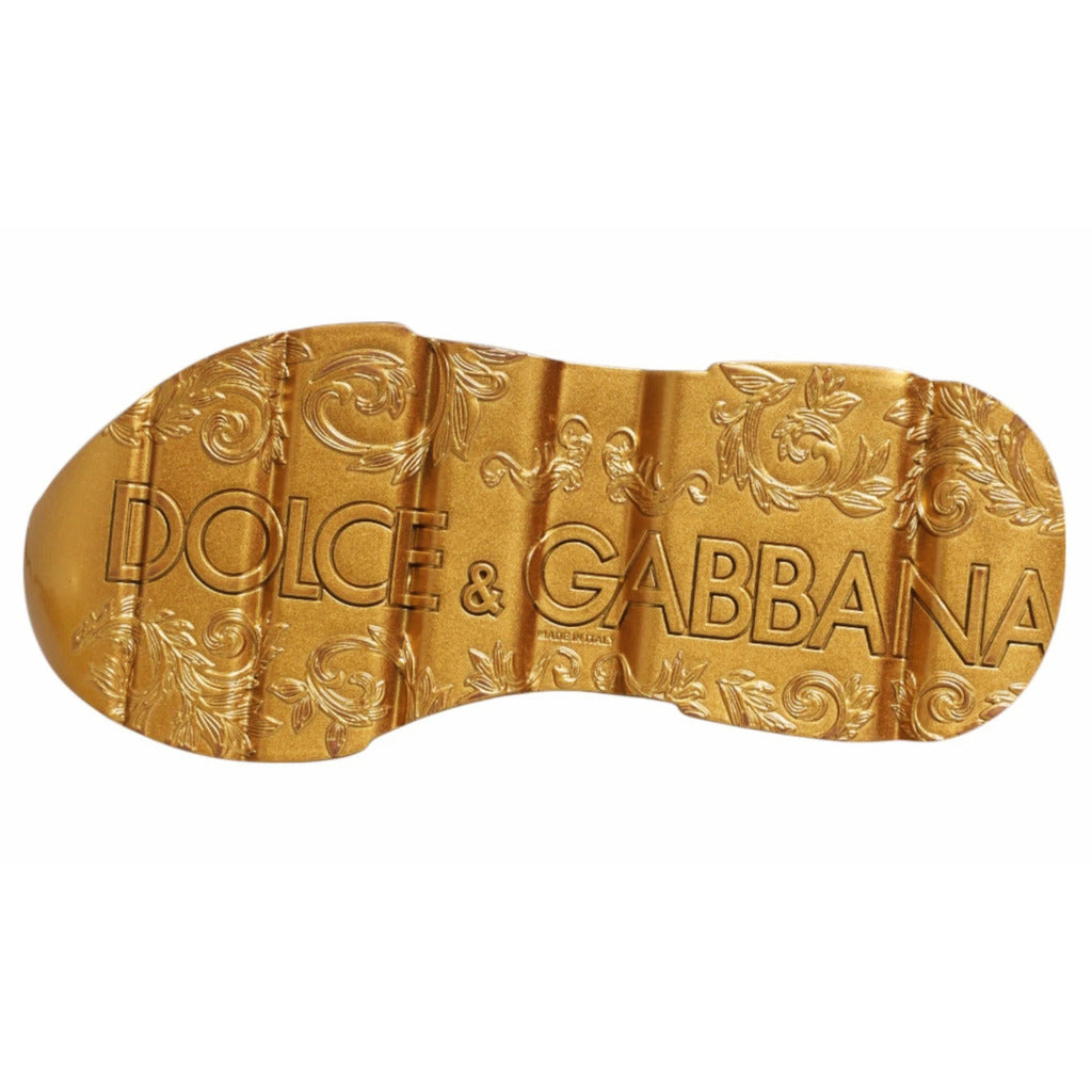 Dolce & Gabbana · Baskets Daymaster blanches et dorées