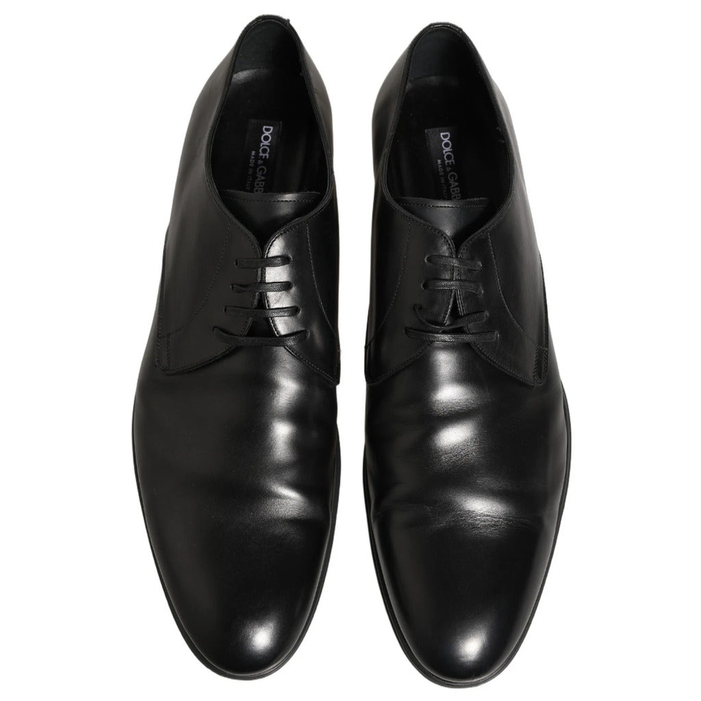 Dolce & Gabbana · Black Leather Derby Shoes