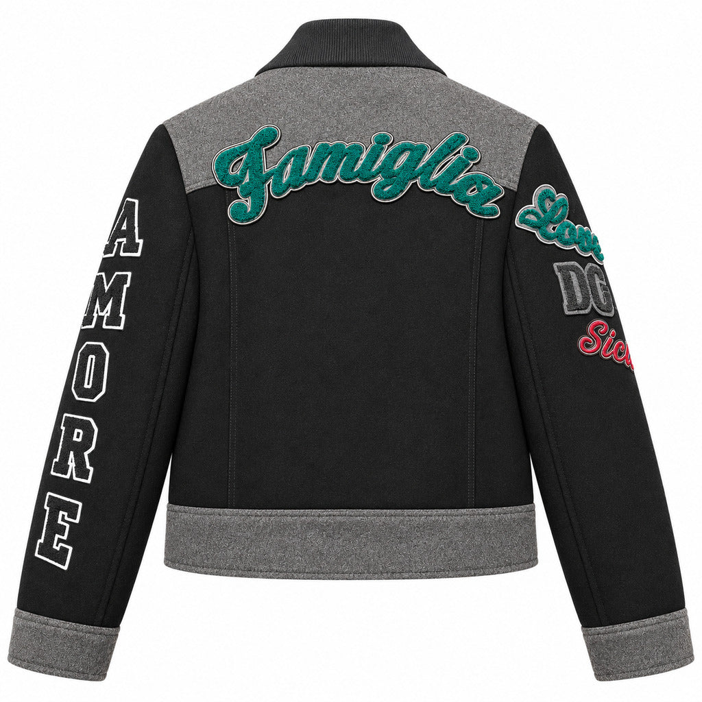 Dolce & Gabbana Men's DG Famiglia Wool Bomber