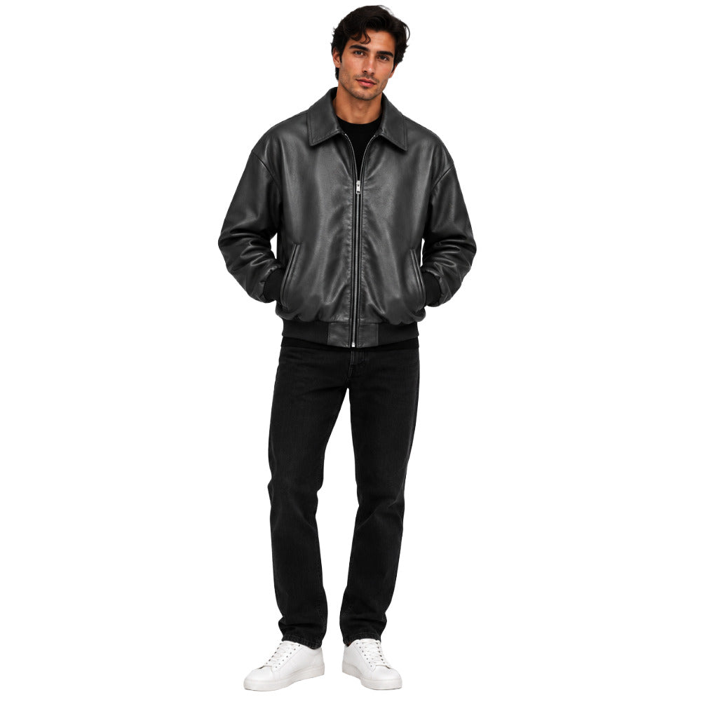 Dolce & Gabbana· Giacca da uomo in pelle nera