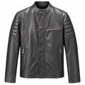 Dolce & Gabbana · Schwarze Lederjacke mit Knöpfen