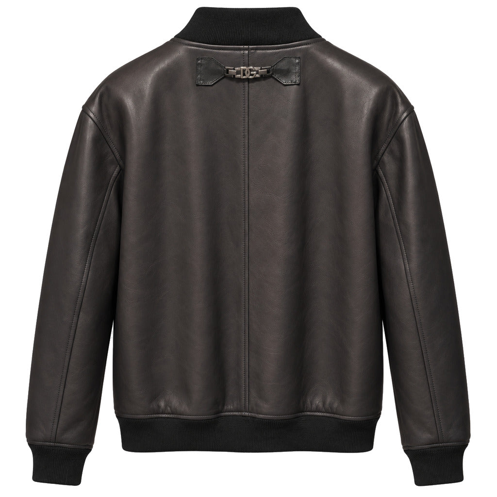 Dolce & Gabbana · Bomberjacke aus schwarzem Leder für Herren