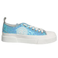 Dolce & Gabbana · Light Blue Sequin Sneakers