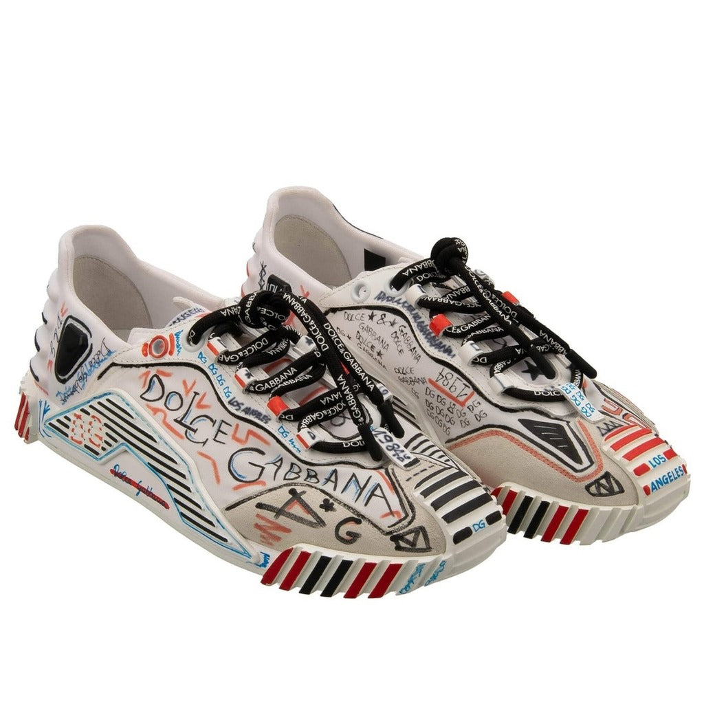 Dolce & Gabbana · Weiße Graffiti Milano Sneaker