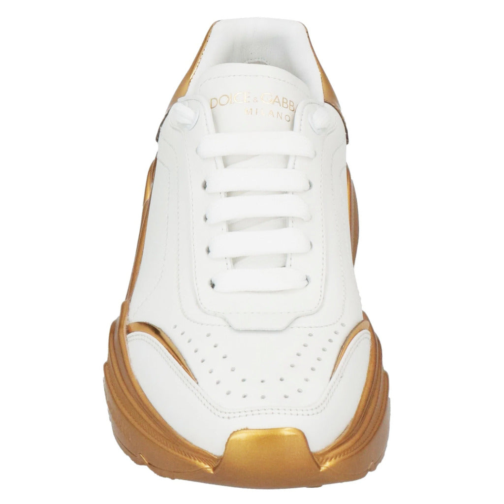 Dolce & Gabbana · Baskets Daymaster blanches et dorées