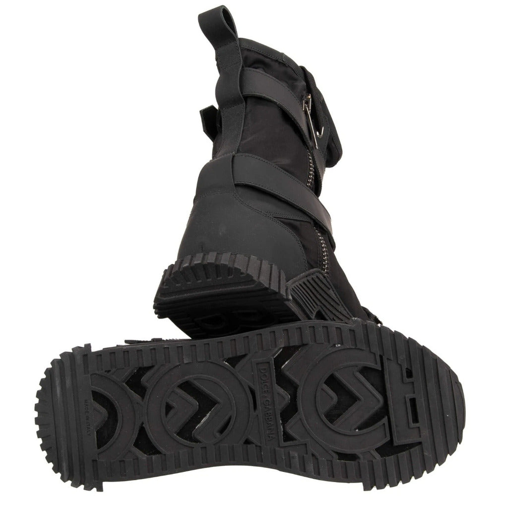 Dolce & Gabbana · Sneakers alte in nylon nero