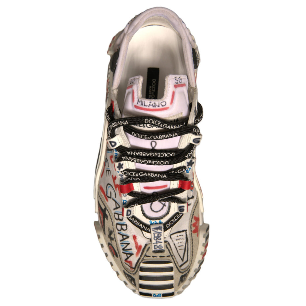 Dolce & Gabbana · Weiße Graffiti Milano Sneaker