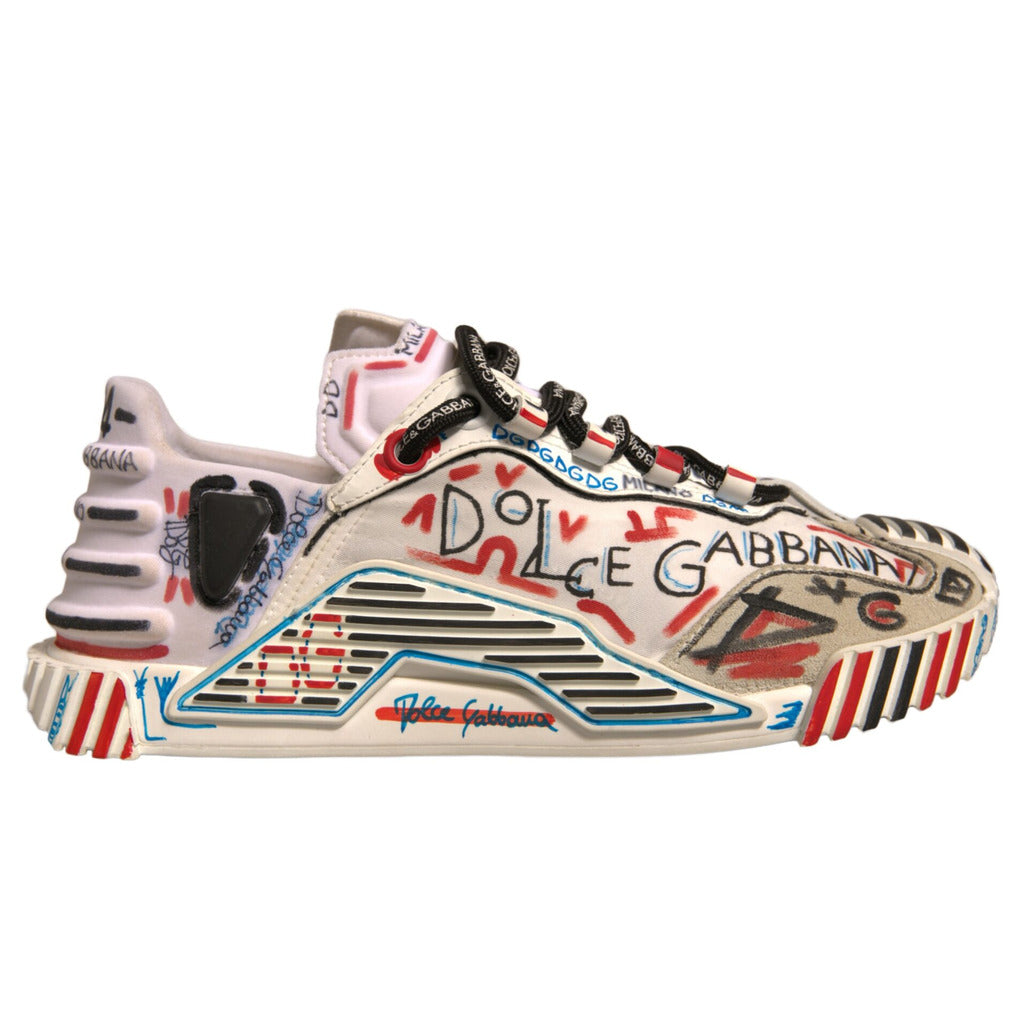 Dolce & Gabbana · Baskets Graffiti Milano blanches