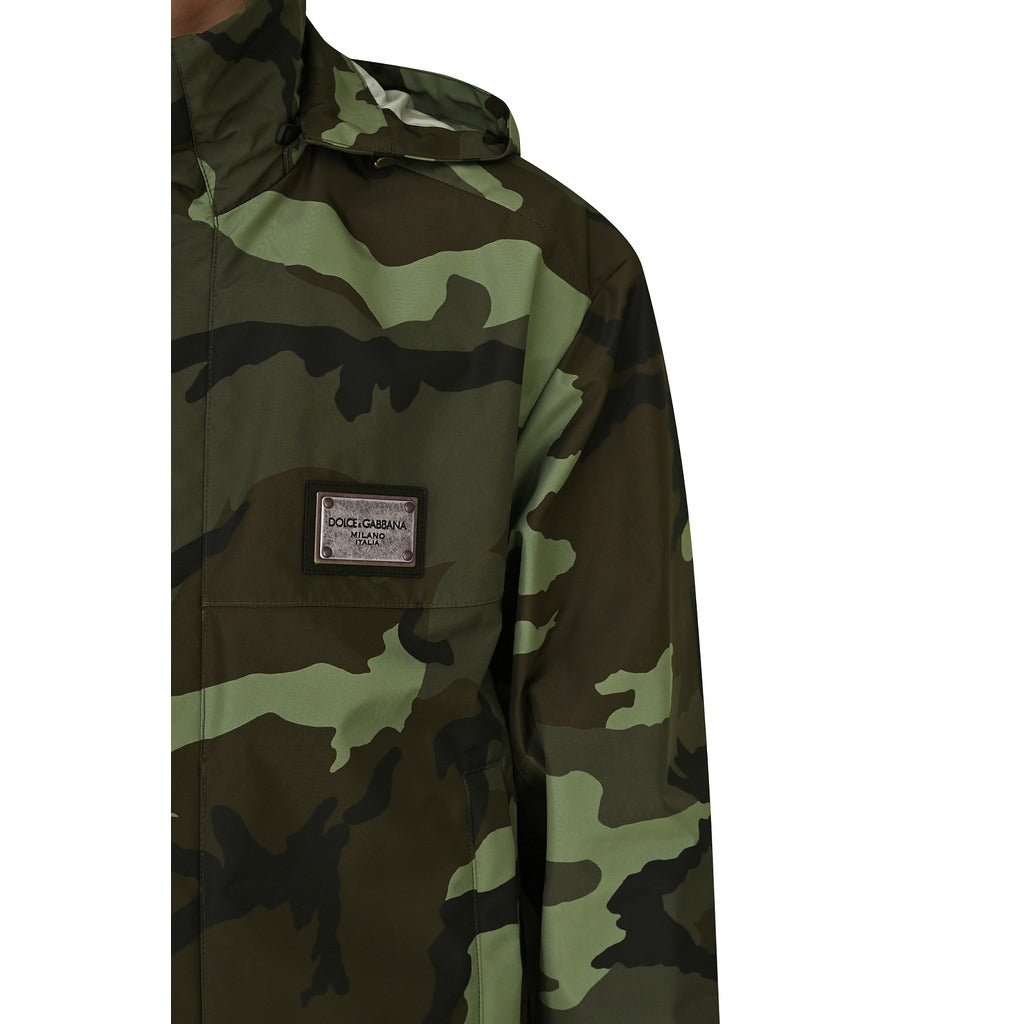 Dolce & Gabbana Men's Camouflage Rain Jacket
