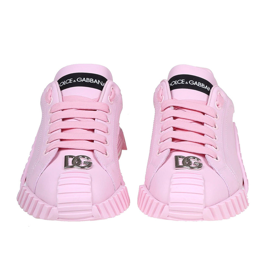 Dolce & Gabbana · Pink Nappa Sneakers
