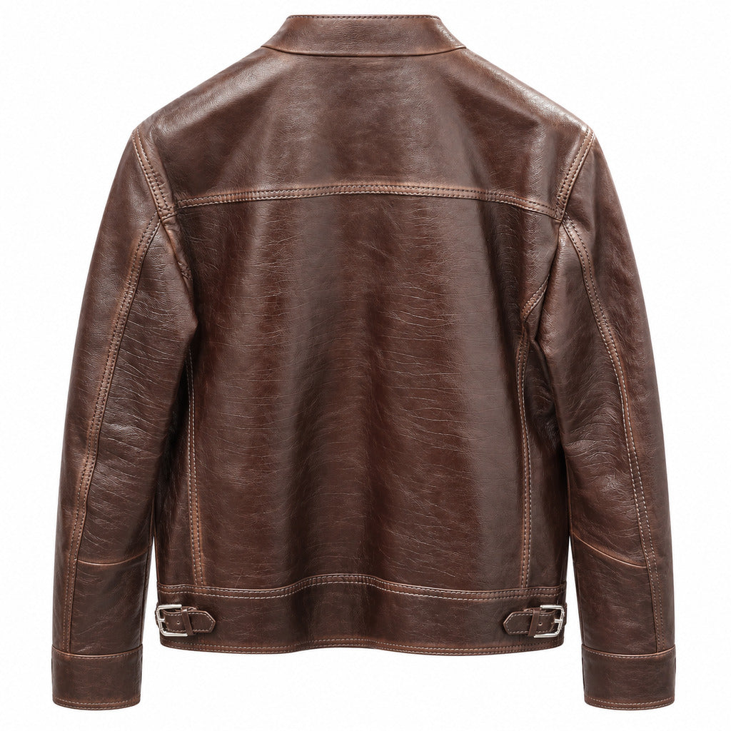 Dolce & Gabbana · Lederjacke mit asymmetrischem Reißverschluss