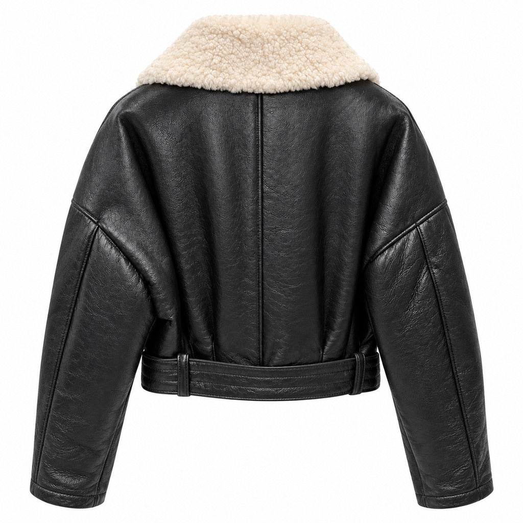 Dolce & Gabbana Men's Black Shearling Jacket