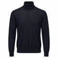 Dolce & Gabbana· Maglione in lana blu notte con collo alto