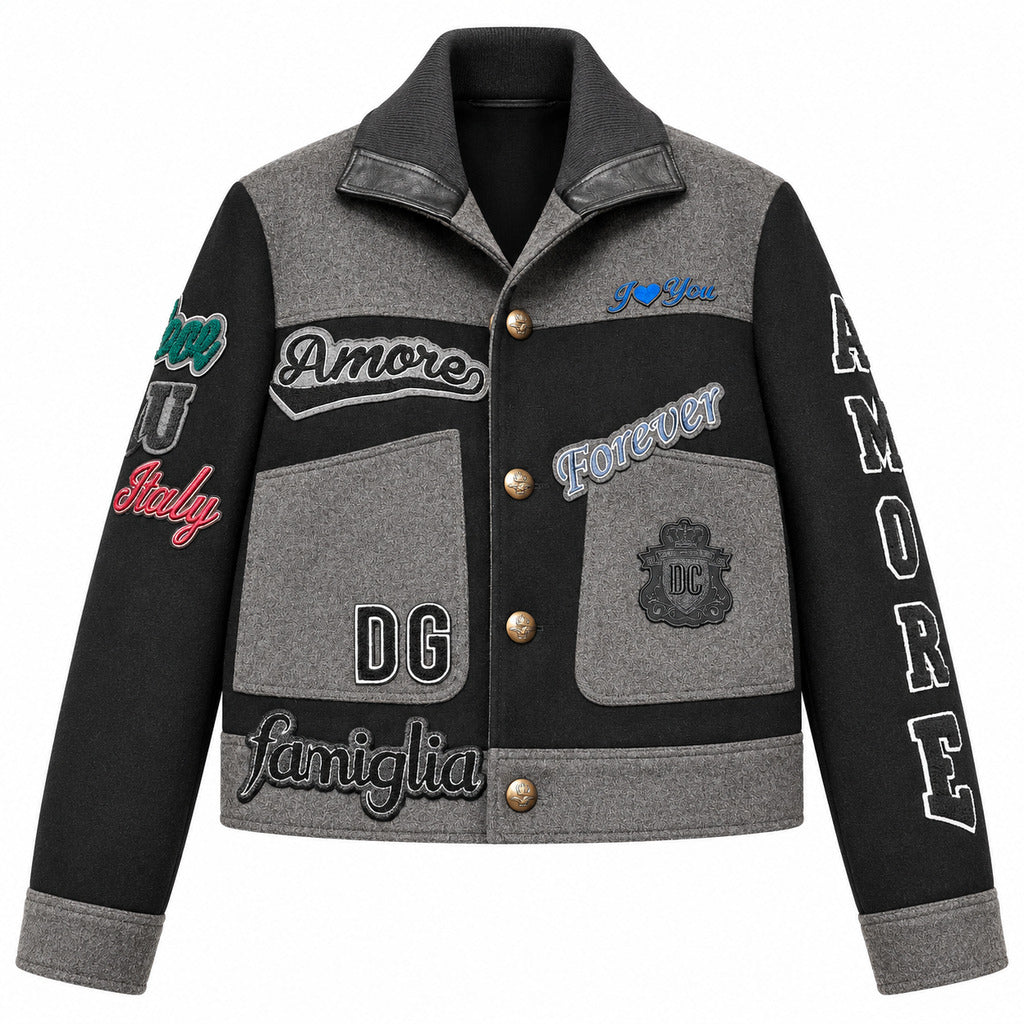 Dolce & Gabbana Men's DG Famiglia Wool Bomber