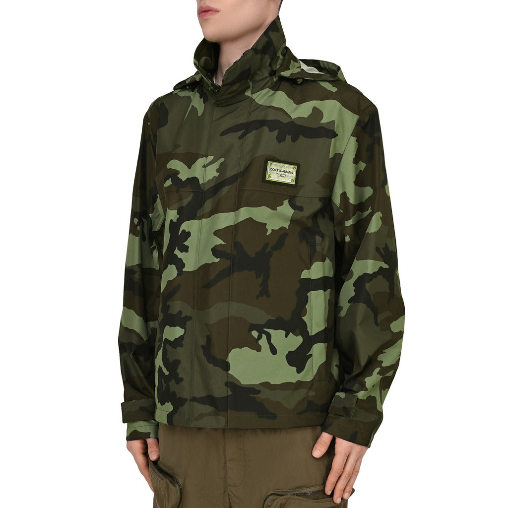 Dolce & Gabbana Men's Camouflage Rain Jacket