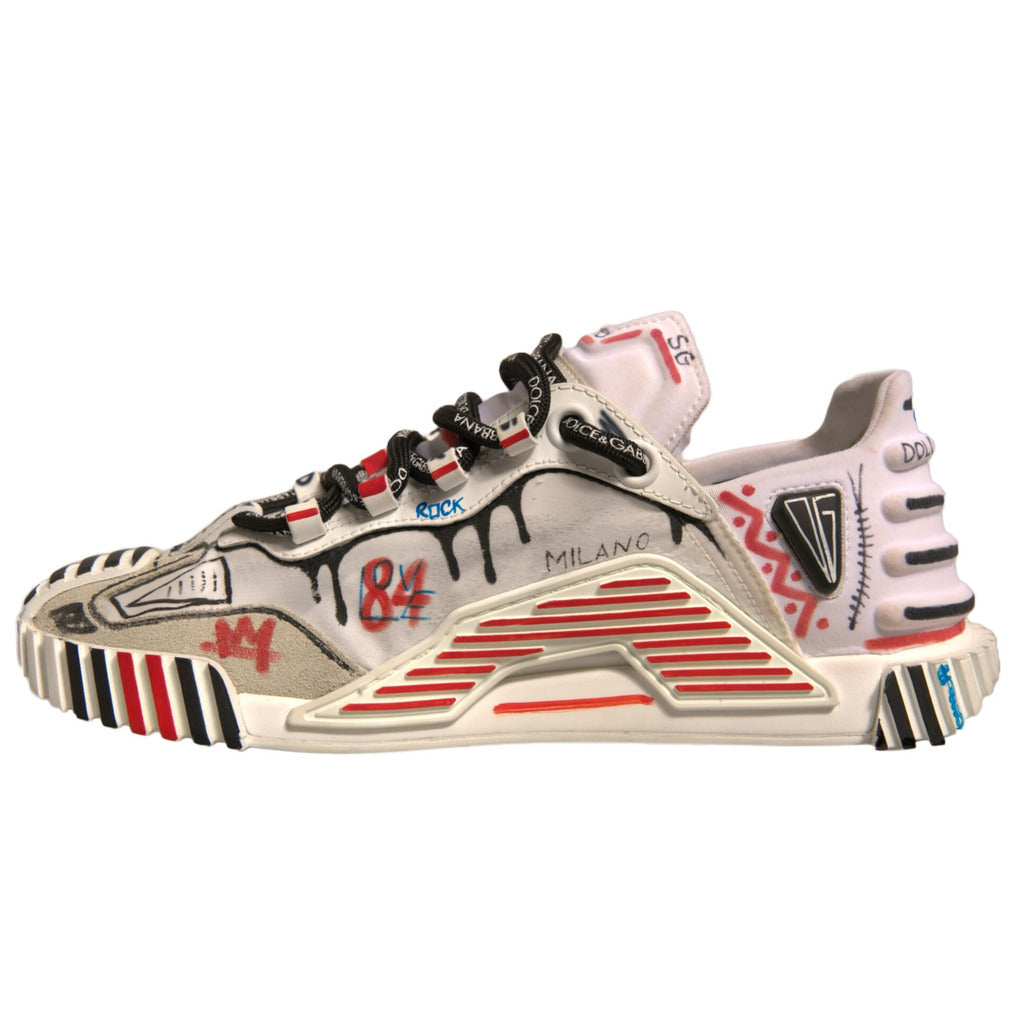 Dolce & Gabbana · Baskets Graffiti Milano blanches