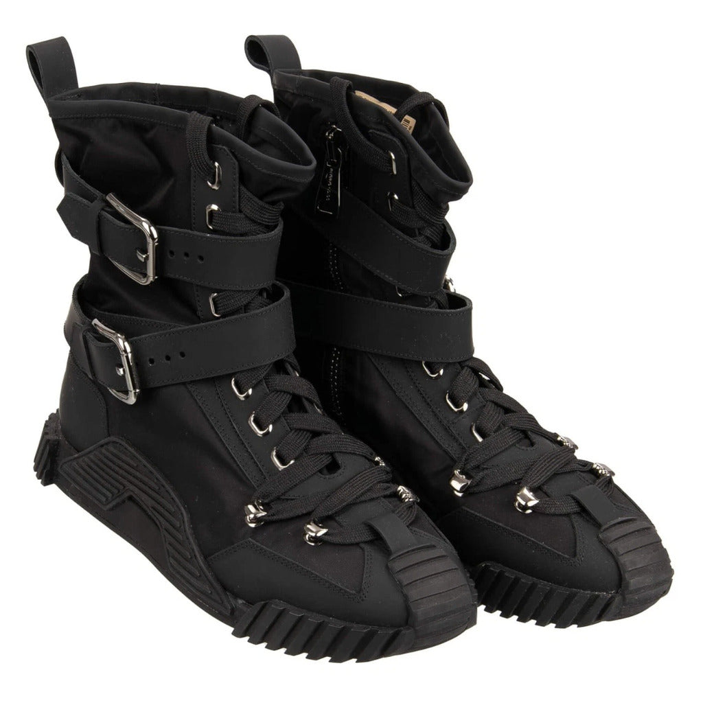 Dolce & Gabbana · Sneakers alte in nylon nero