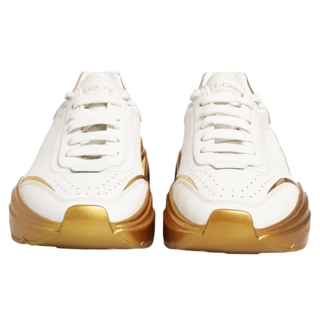 Dolce & Gabbana · Baskets Daymaster blanches et dorées