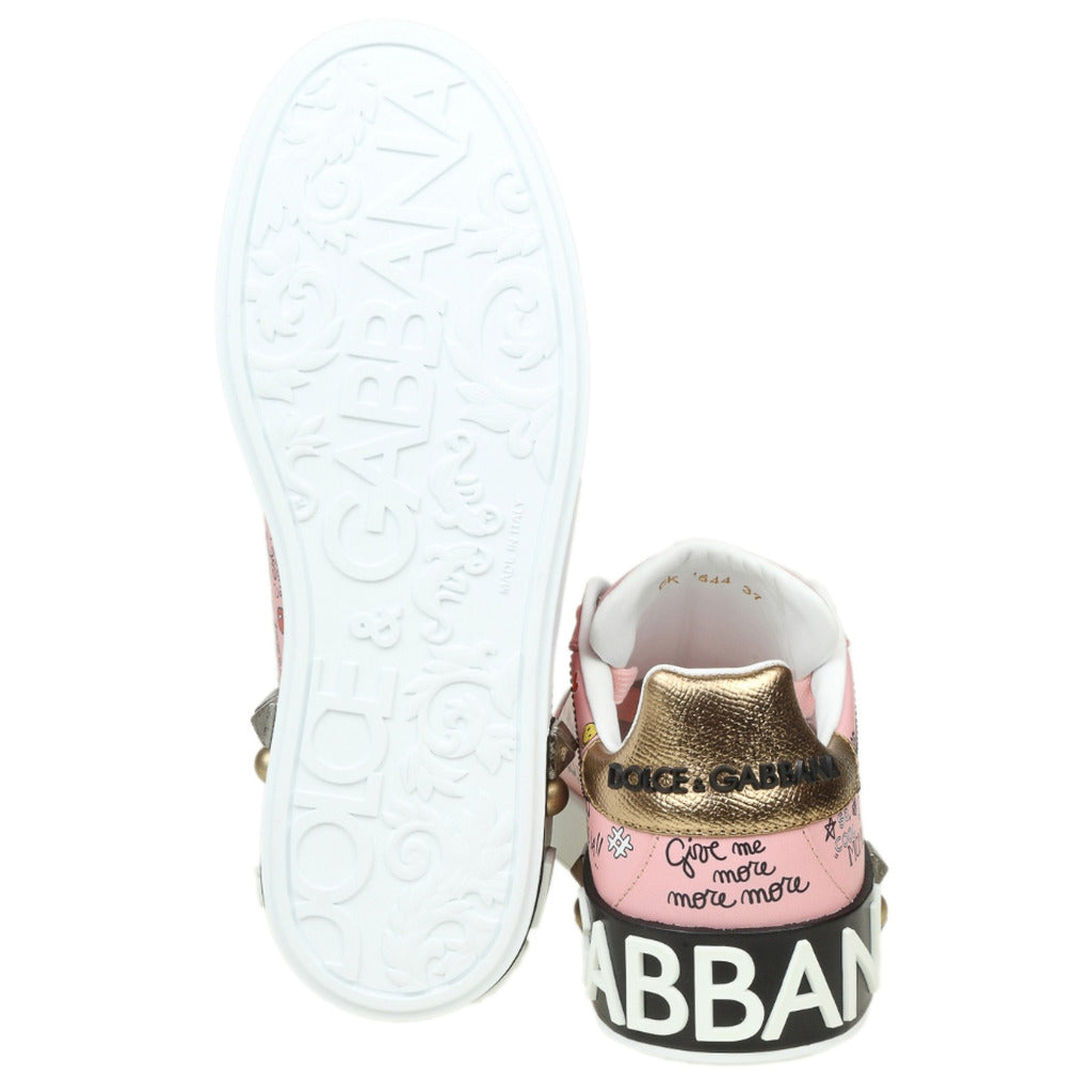 Dolce & Gabbana · Baskets Portofino Graffiti roses