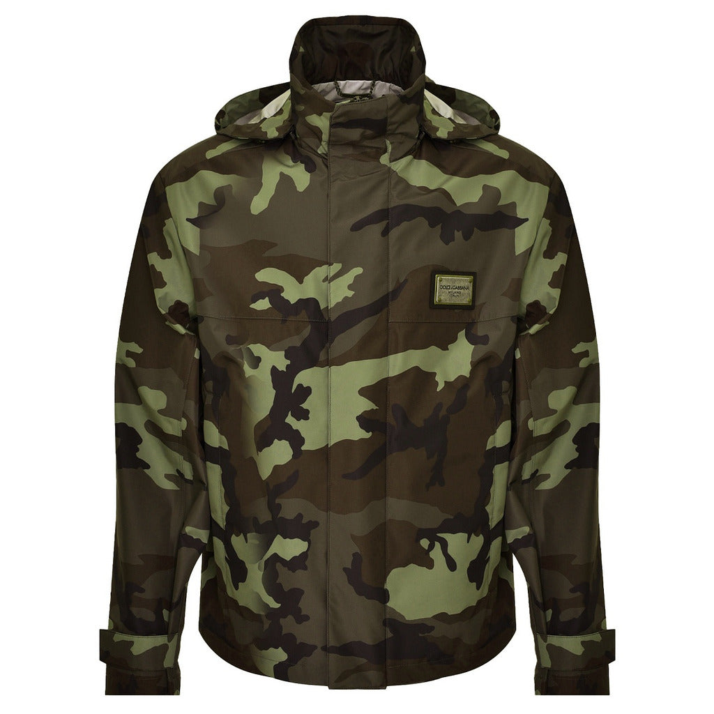 Dolce & Gabbana Men's Camouflage Rain Jacket