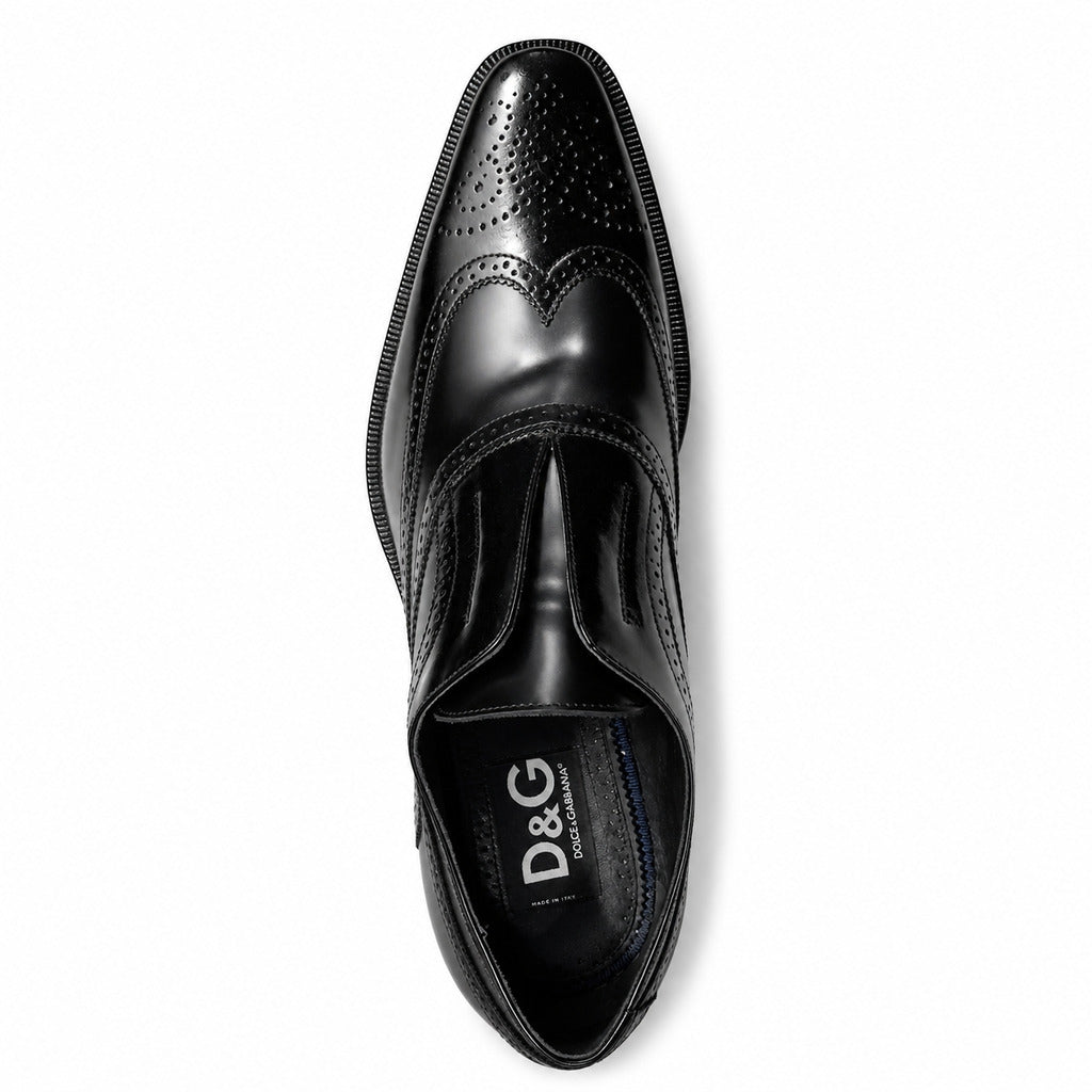 D&G · Zweifarbige Derby-Schuhe aus Leder