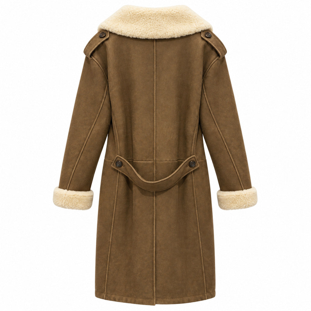 Dolce & Gabbana Men's Brown Leather Coat