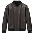 Dolce & Gabbana Men's Black Leather Bomber Jacket