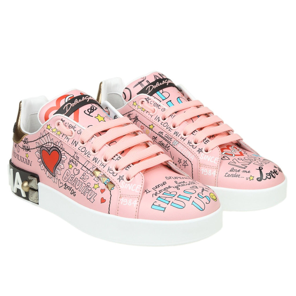 Dolce & Gabbana · Baskets Portofino Graffiti roses