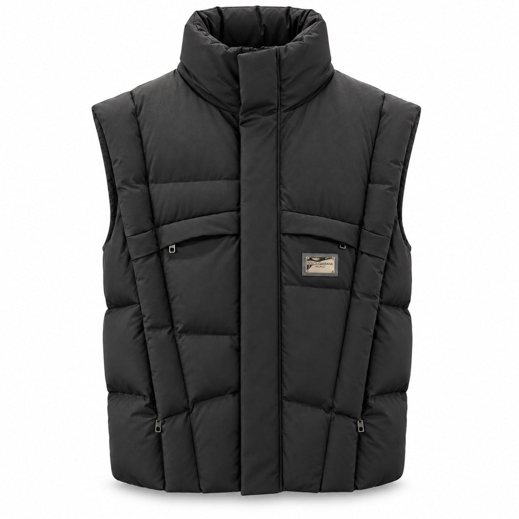 Dolce & Gabbana · Chaleco de seda negro para hombre