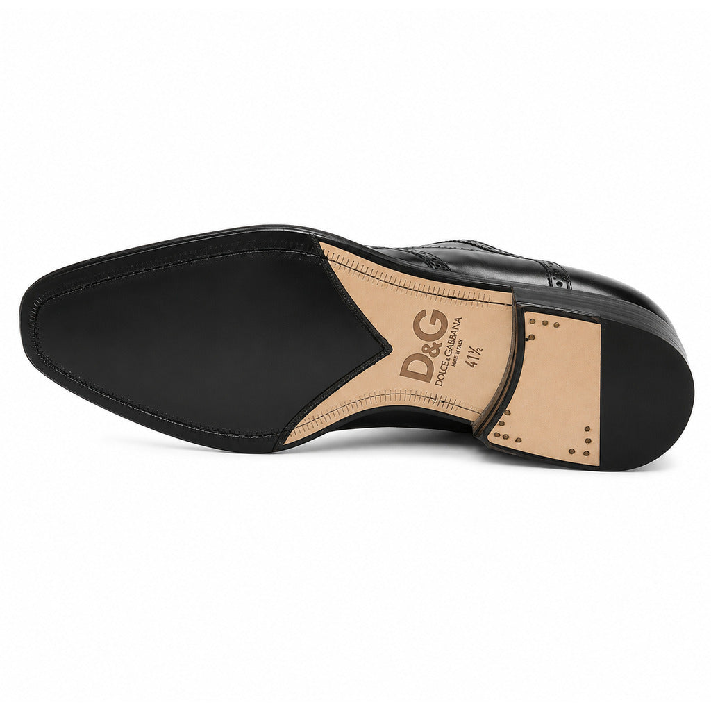 D&G · Zapatos Derby de piel bicolor