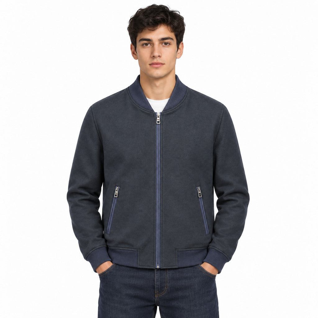 Dolce & Gabbana· Giacca blu scuro in cashmere e seta