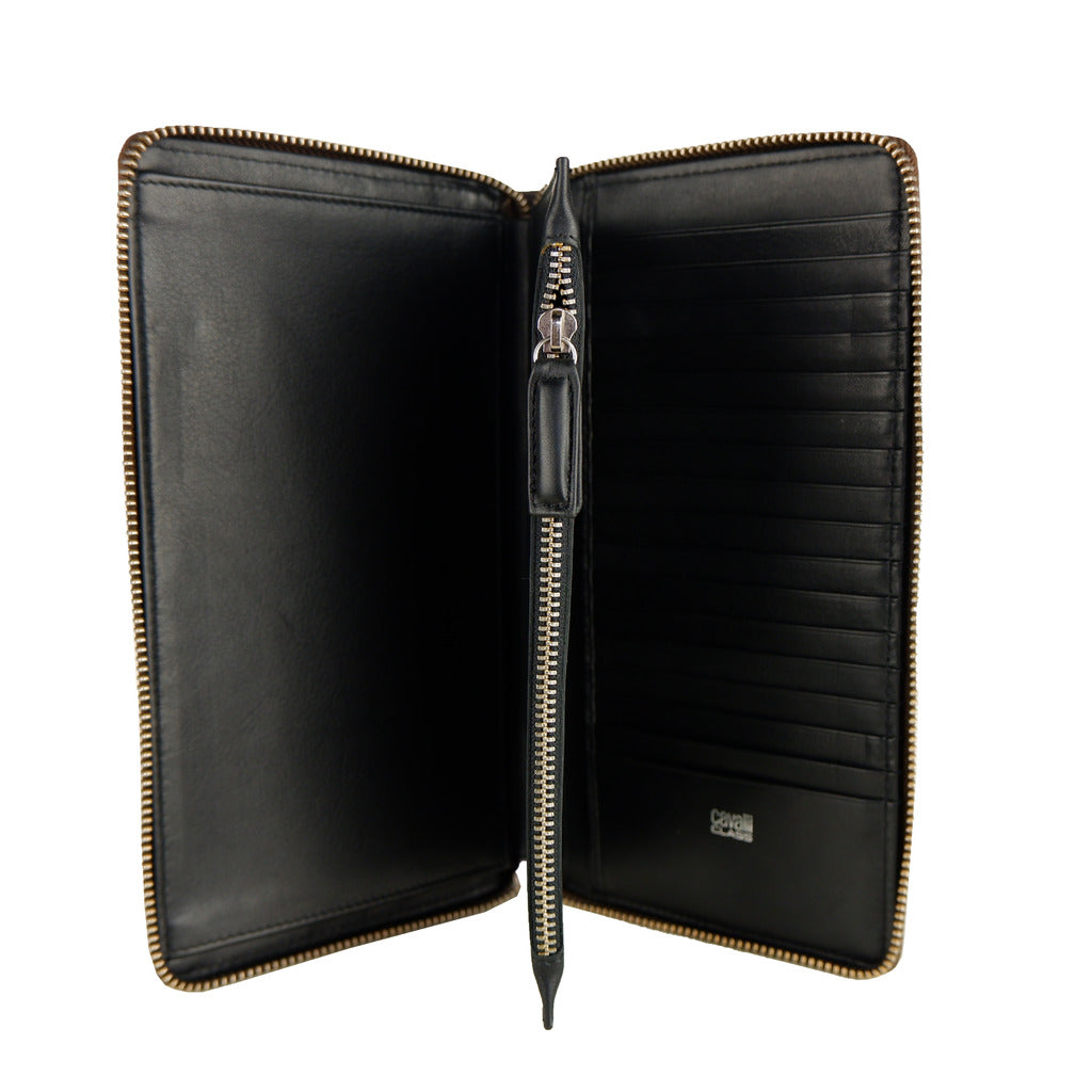 Cavalli Class Brown & Black Leather Wallet