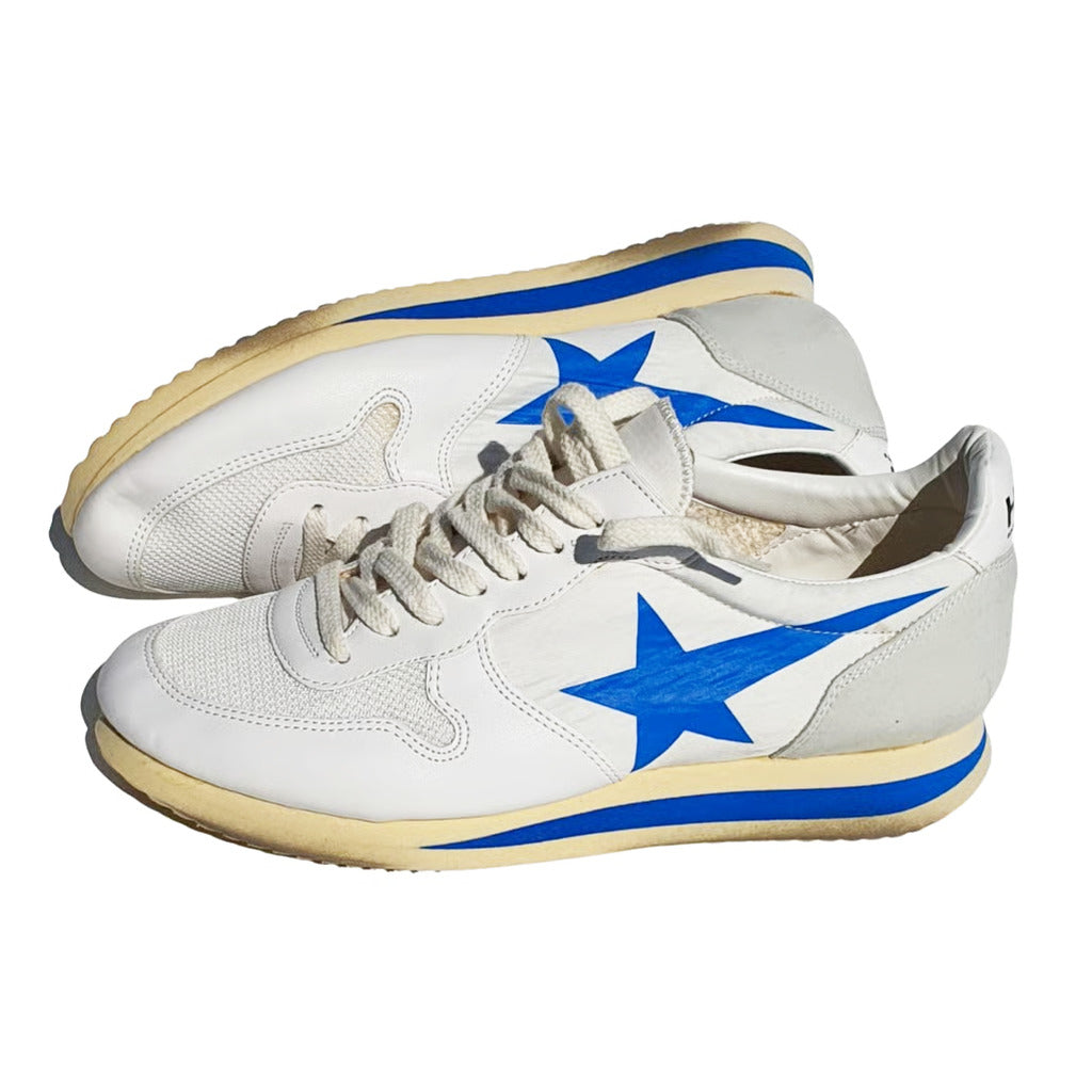 Golden Goose Haus · Chaussures de femme blanches et bleues