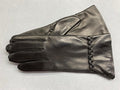 PARLATI 1942 U107D · guantes de nappa negros con detalle trenzado