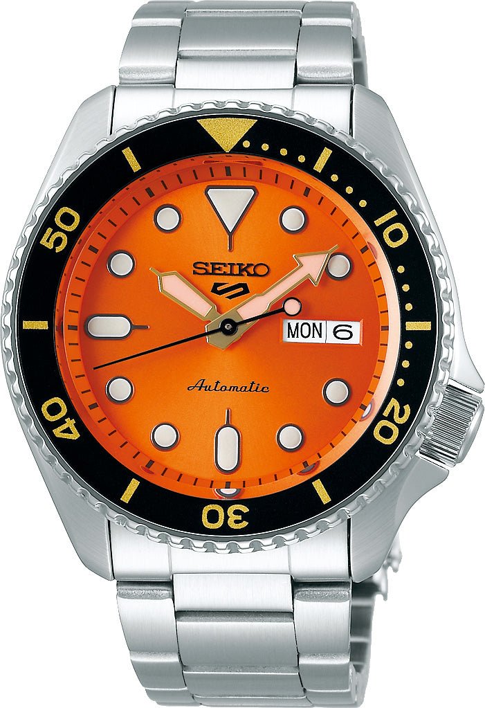 Seiko 5 Sports SRPD59K1 · Automático naranja