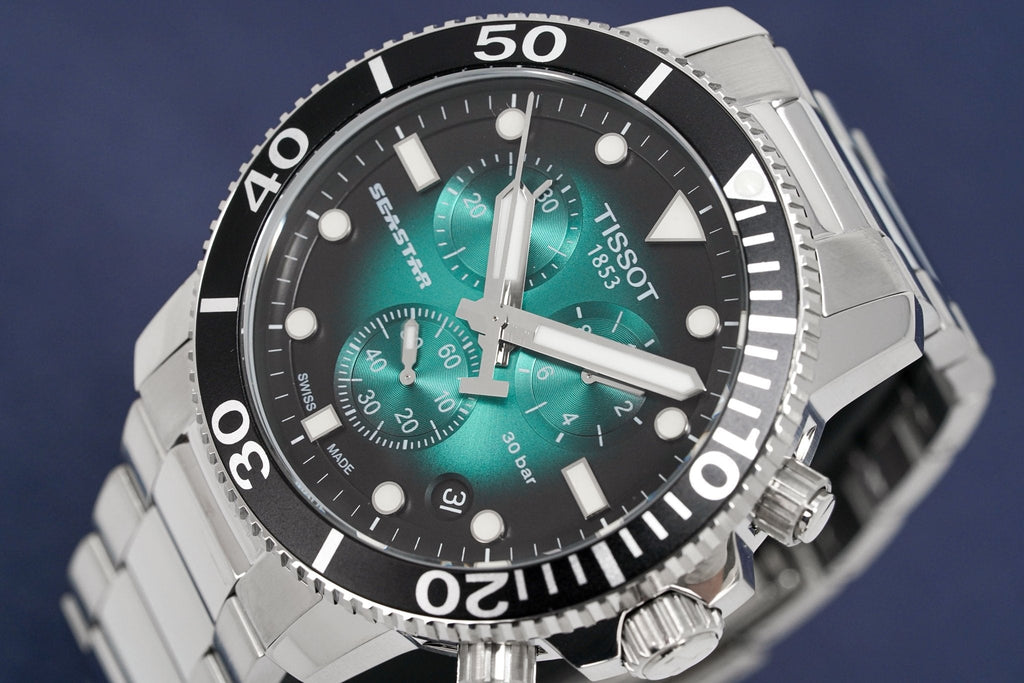 Tissot Seastar 1000 Chronograph T120.417.11.091.01 · Verde