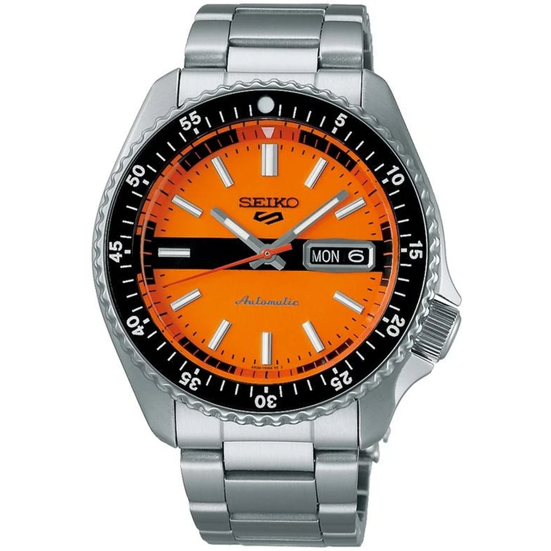 Seiko 5 Sports SRPK11K1 · Automático naranja